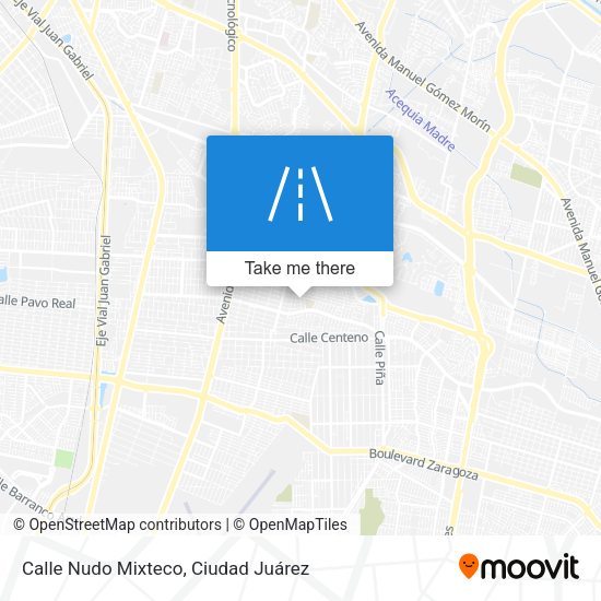 Calle Nudo Mixteco map