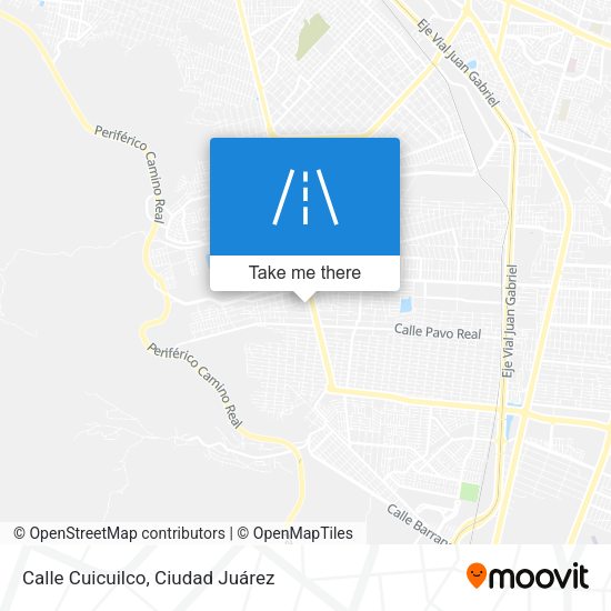 Calle Cuicuilco map