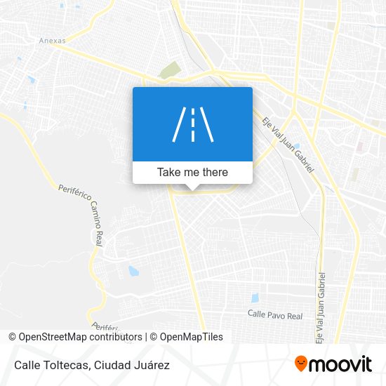 Calle Toltecas map