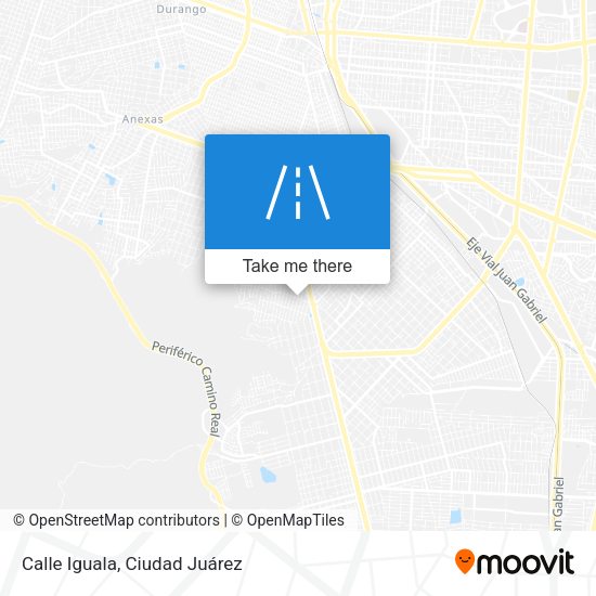 Calle Iguala map