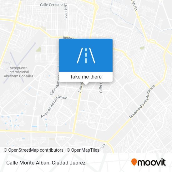 Mapa de Calle Monte Albán