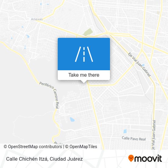 Mapa de Calle Chichén Itzá