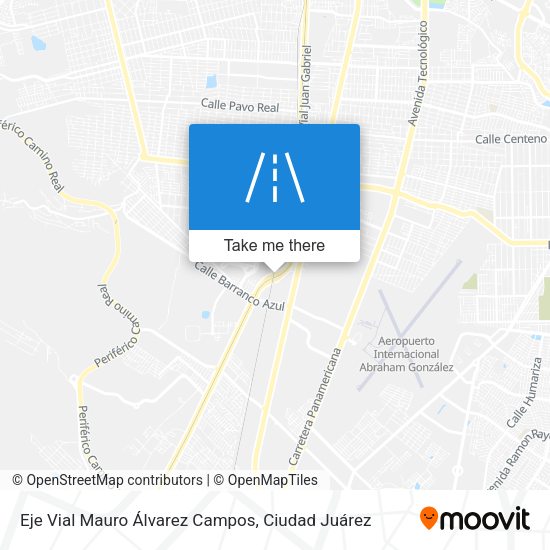 Eje Vial Mauro Álvarez Campos map