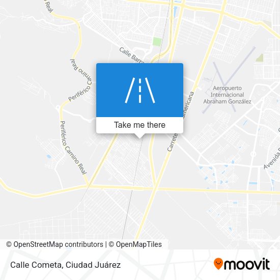 Mapa de Calle Cometa