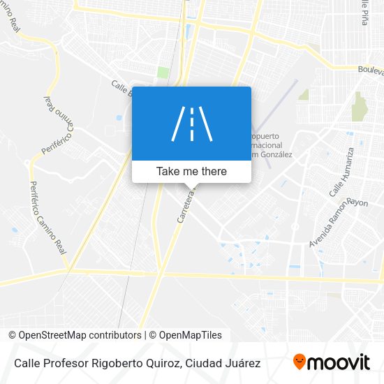 Mapa de Calle Profesor Rigoberto Quiroz
