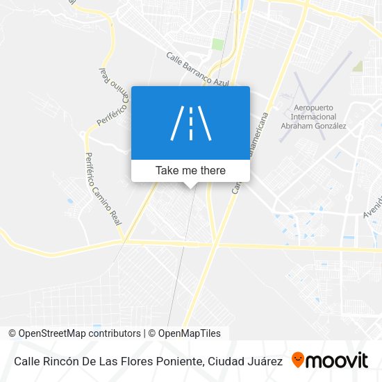 Calle Rincón De Las Flores Poniente map