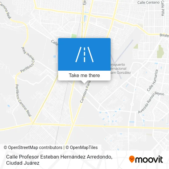 Mapa de Calle Profesor Esteban Hernández Arredondo
