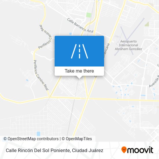 Calle Rincón Del Sol Poniente map