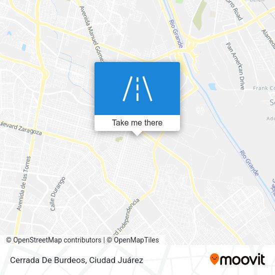 Mapa de Cerrada De Burdeos
