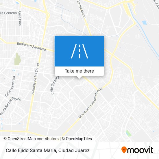 Calle Ejido Santa María map