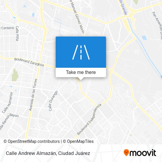 Mapa de Calle Andrew Almazán