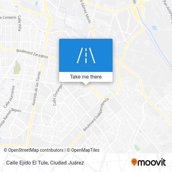 Mapa de Calle Ejido El Tule