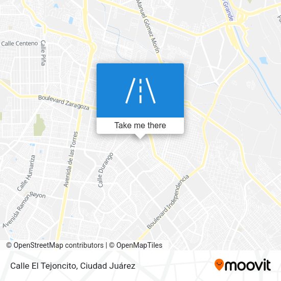 Calle El Tejoncito map
