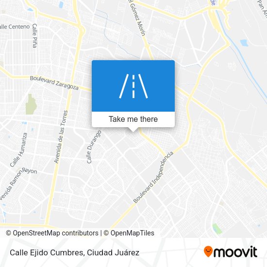 Calle Ejido Cumbres map
