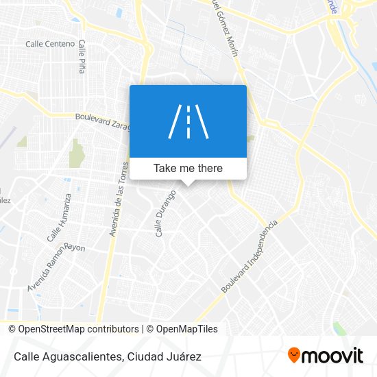 Mapa de Calle Aguascalientes