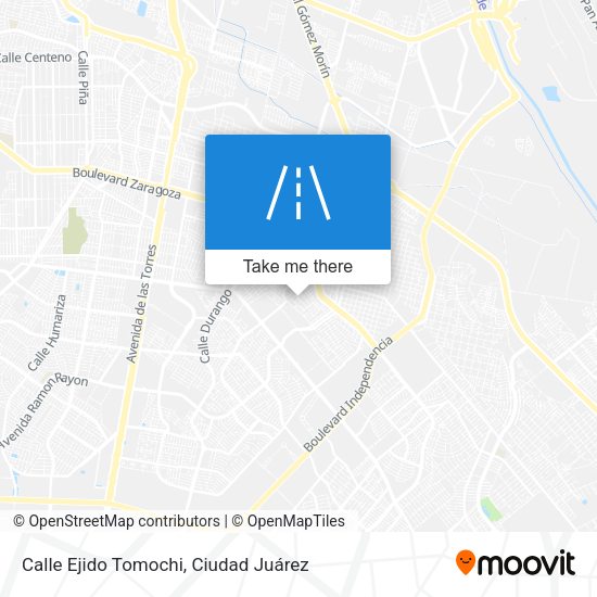 Calle Ejido Tomochi map