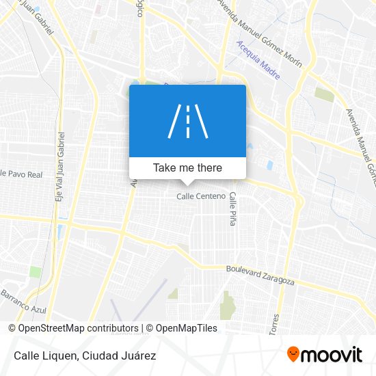 Mapa de Calle Liquen