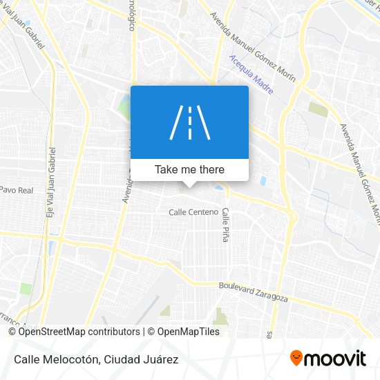 Calle Melocotón map