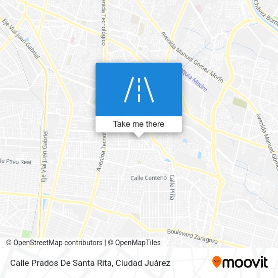 Mapa de Calle Prados De Santa Rita
