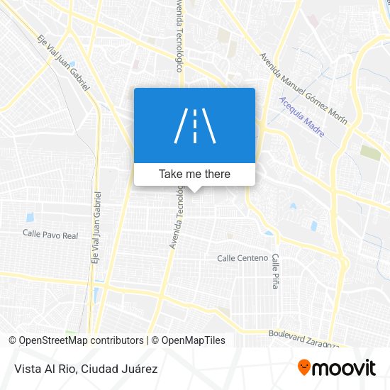 Mapa de Vista Al Rio