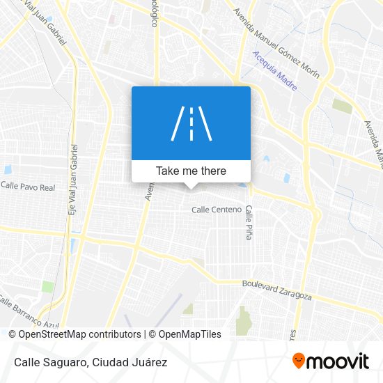 Calle Saguaro map