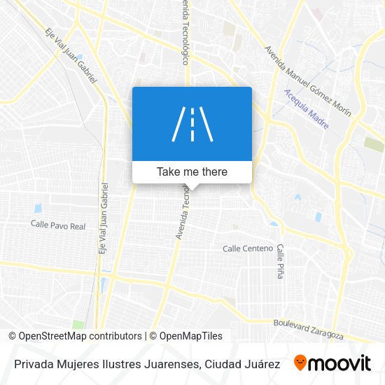 Mapa de Privada Mujeres Ilustres Juarenses