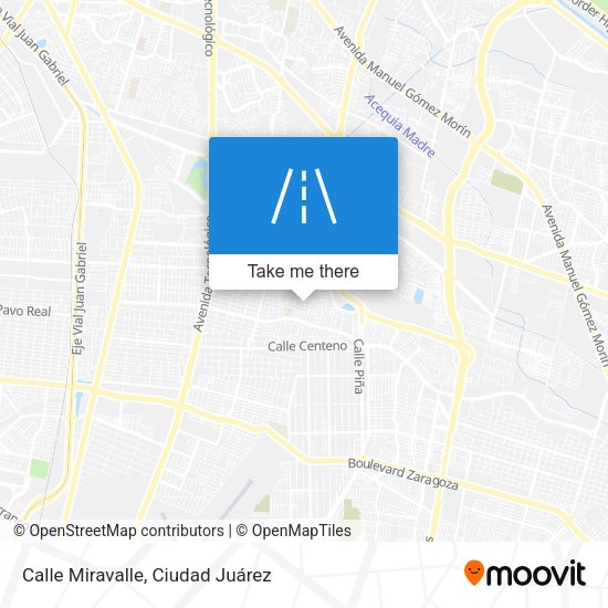Calle Miravalle map