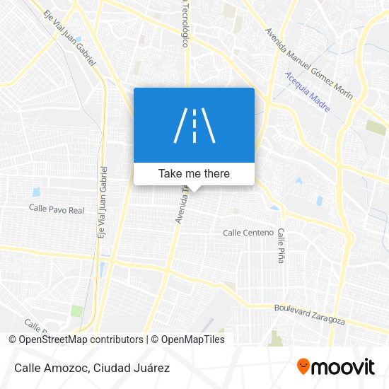 Calle Amozoc map