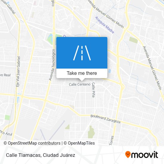 Calle Tlamacas map