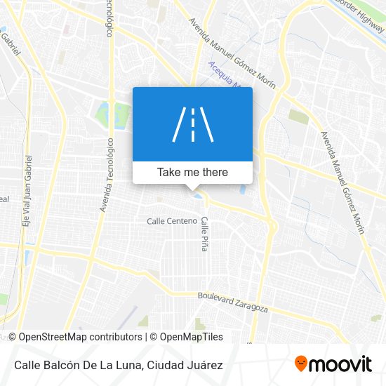 Mapa de Calle Balcón De La Luna