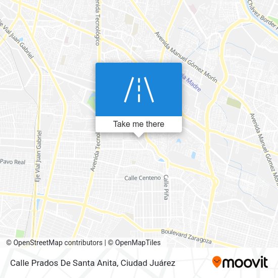 Calle Prados De Santa Anita map