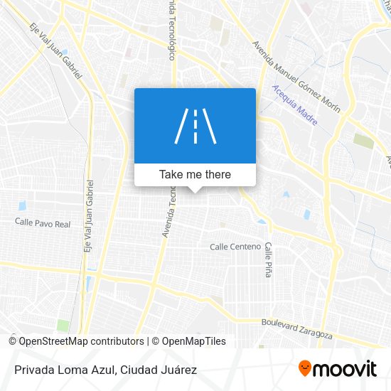 Mapa de Privada Loma Azul