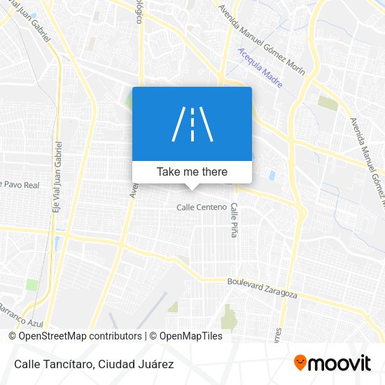 Mapa de Calle Tancítaro