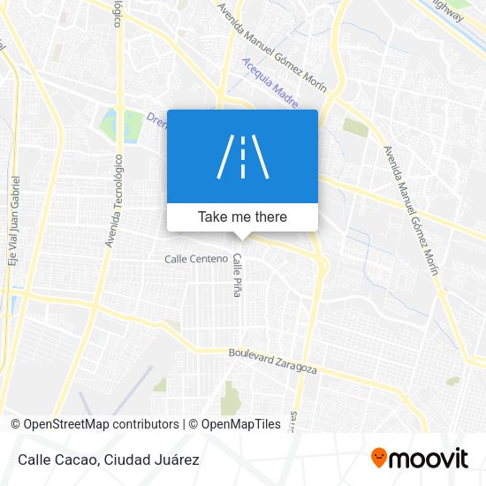 Calle Cacao map