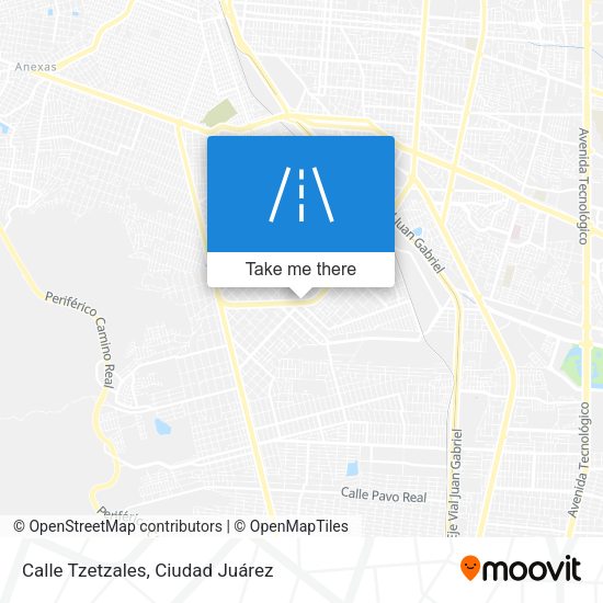 Calle Tzetzales map