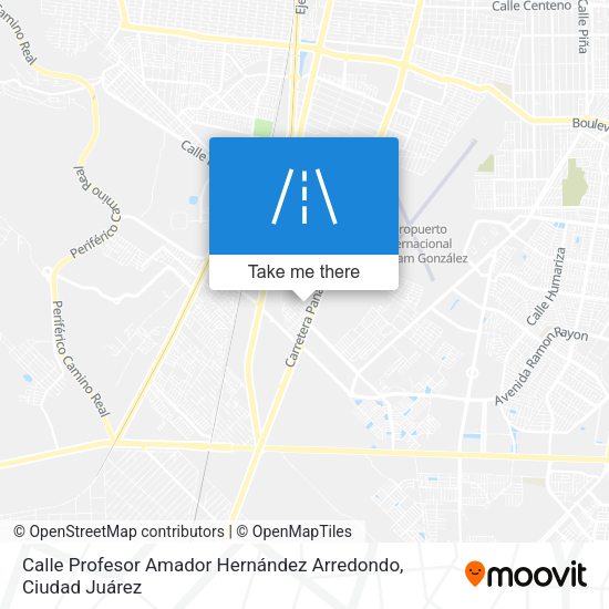 Calle Profesor Amador Hernández Arredondo map