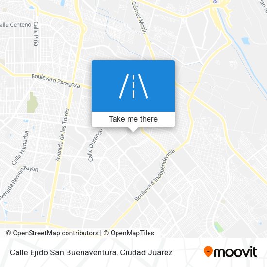 Calle Ejido San Buenaventura map