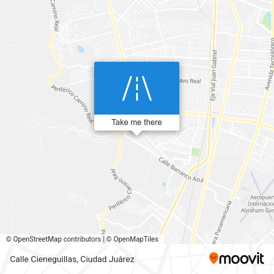 Mapa de Calle Cieneguillas