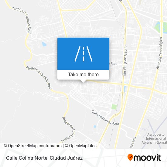 Mapa de Calle Colina Norte