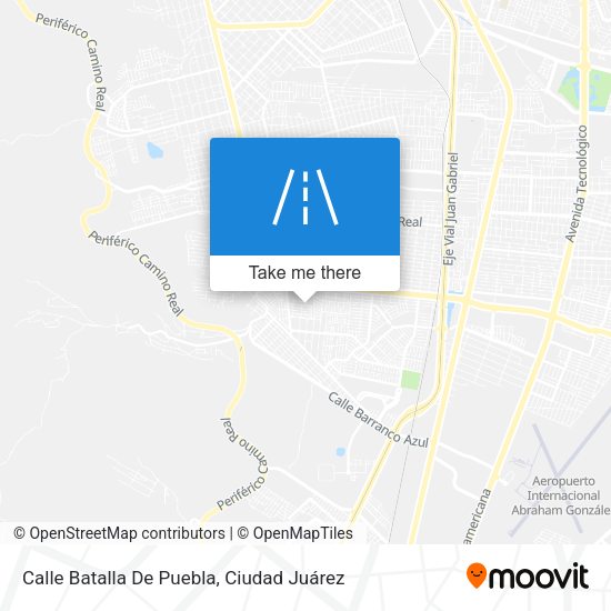 Mapa de Calle Batalla De Puebla