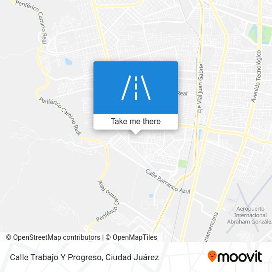 Calle Trabajo Y Progreso map