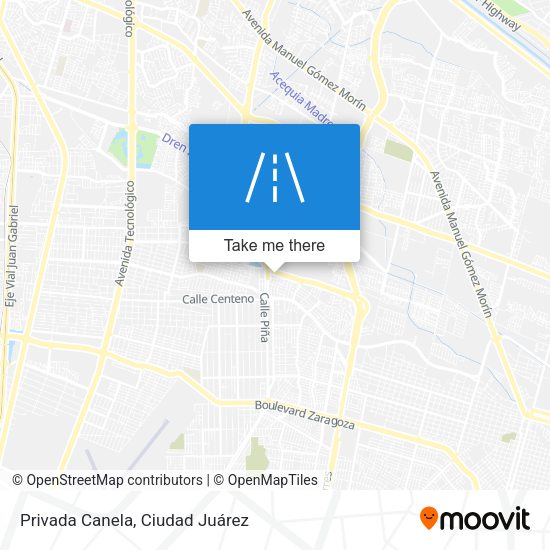 Privada Canela map