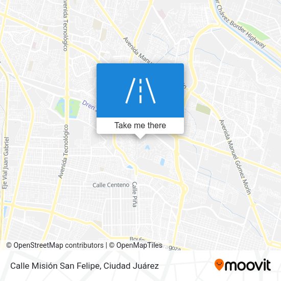 Calle Misión San Felipe map