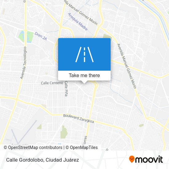 Calle Gordolobo map