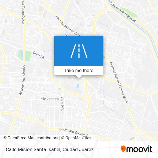 Mapa de Calle Misión Santa Isabel