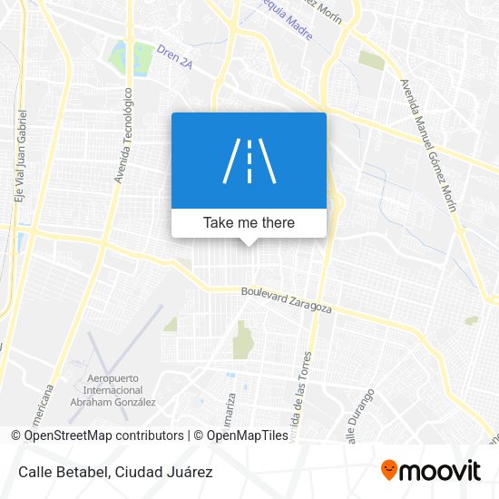 Calle Betabel map