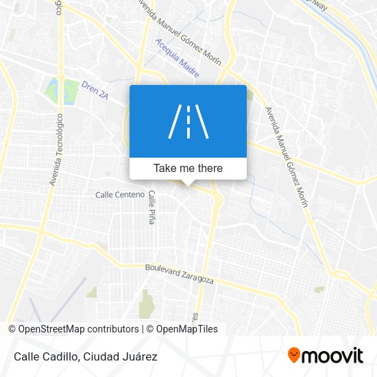 Calle Cadillo map