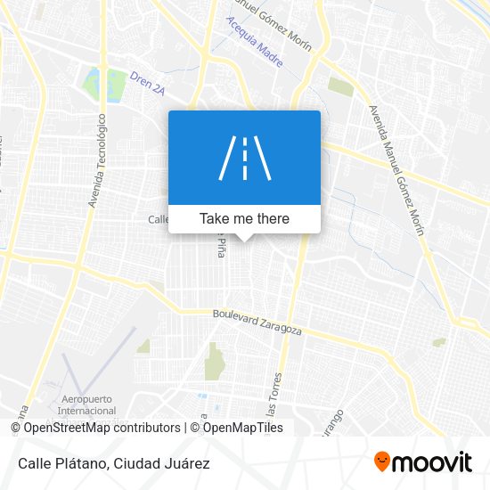 Mapa de Calle Plátano