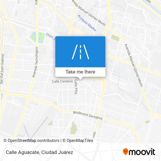 Calle Aguacate map