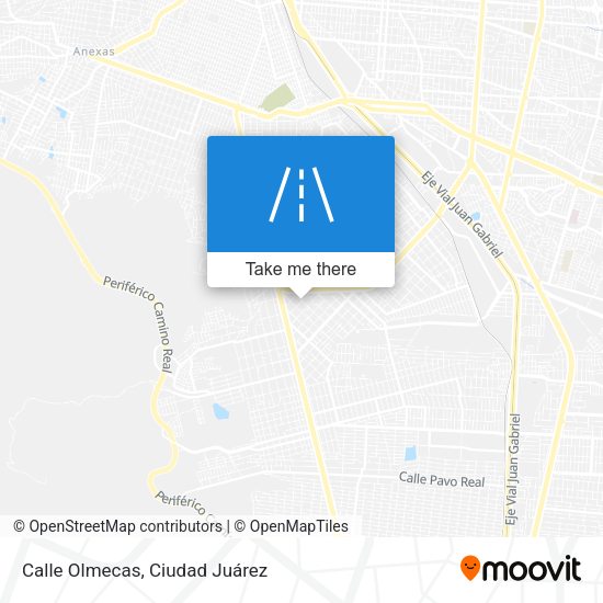 Calle Olmecas map